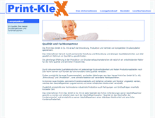 Tablet Screenshot of printklex-technology.de